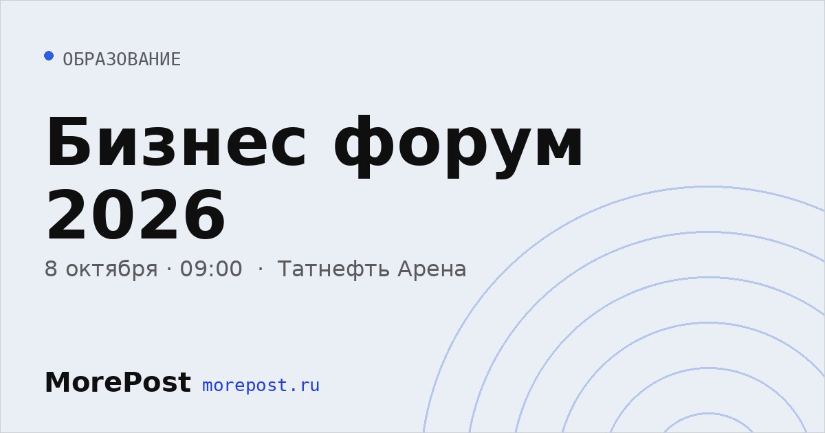 Афиша «Бизнес форум 2026»