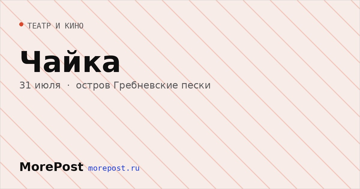 Афиша «Чайка»