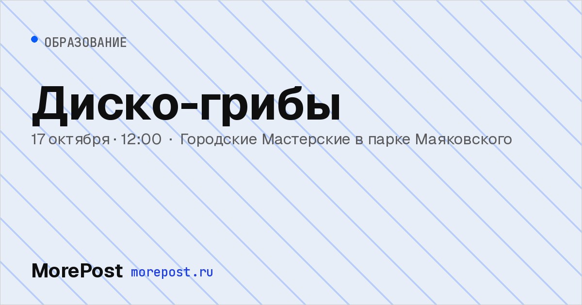 Афиша «Диско-грибы»