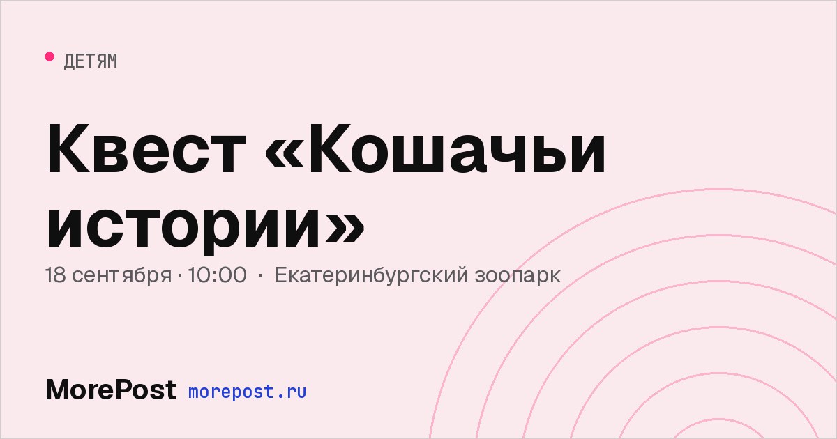 Афиша «Квест «Кошачьи истории»»