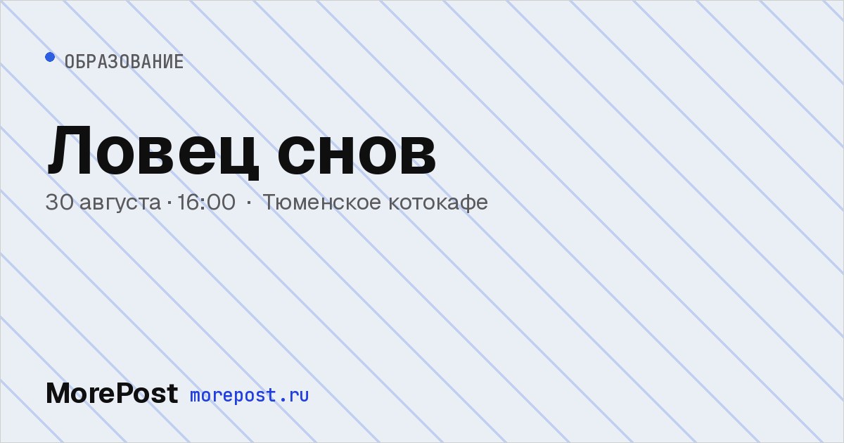 Афиша «Ловец снов»