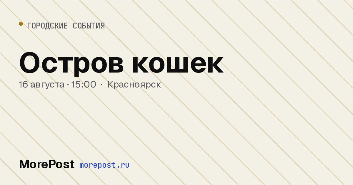 Афиша «Остров кошек»