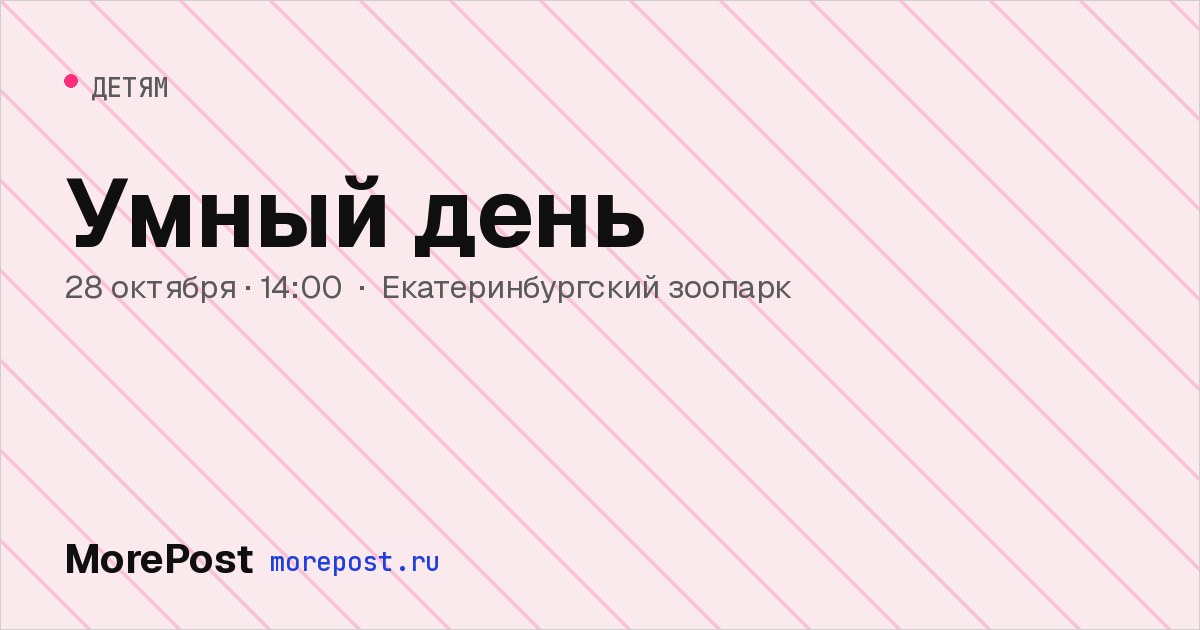 Афиша «Умный день»
