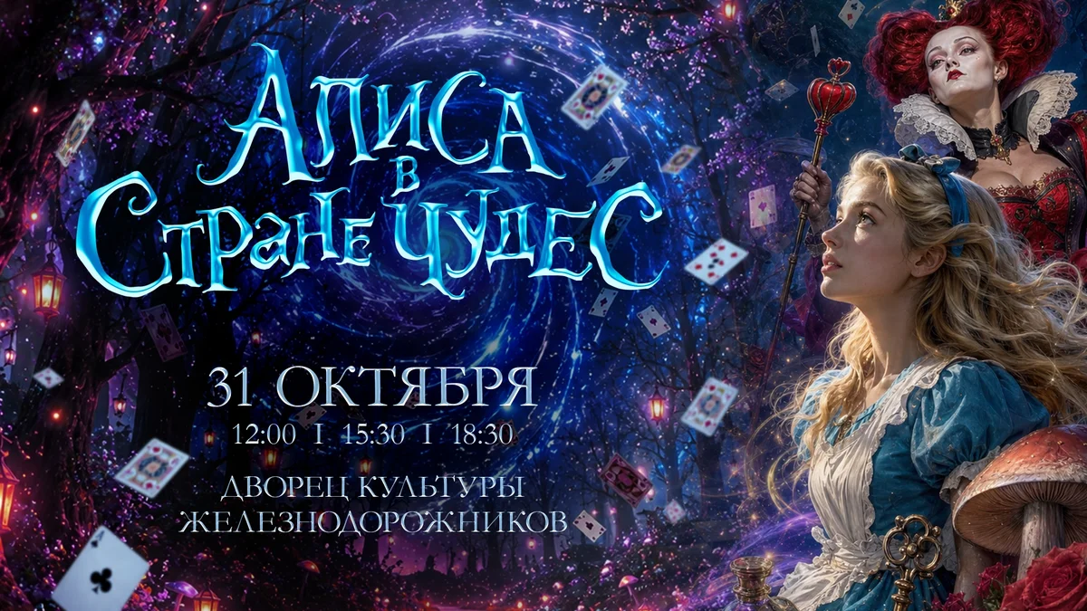 Афиша «Алиса в Стране чудес»