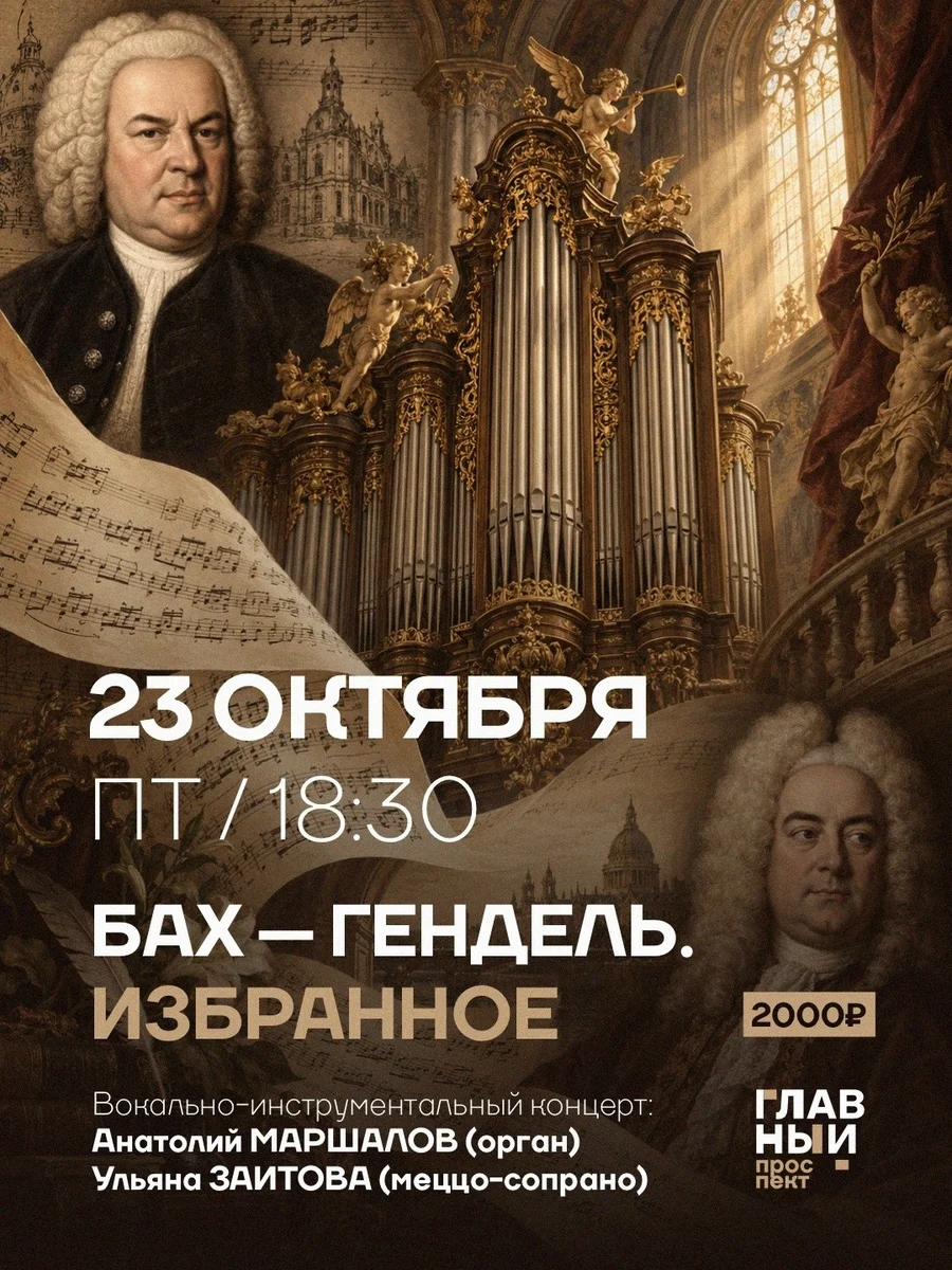 Афиша «Бах — Гендель. Избранное»