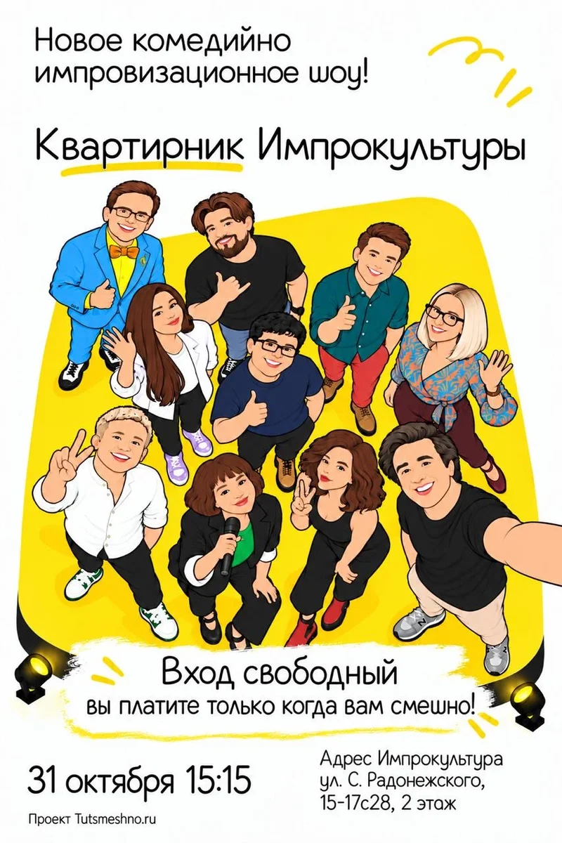 Афиша «Бесплатное импров-шоу в Импрокультуре с командой "Базару.нет"»
