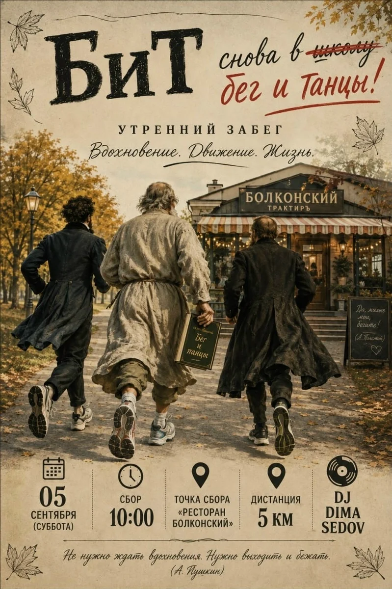 Афиша «БИТ: Бег и танцы»