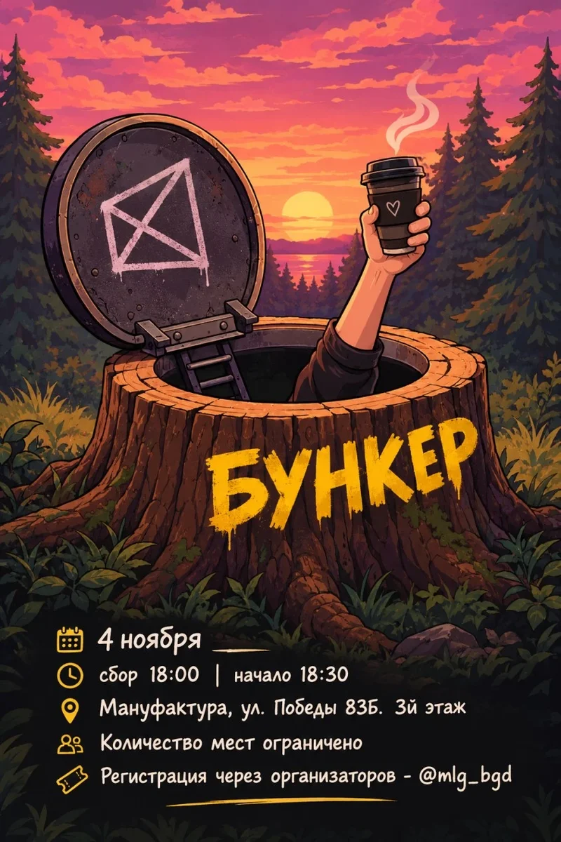 Афиша «Бункер в Мануфактуре»