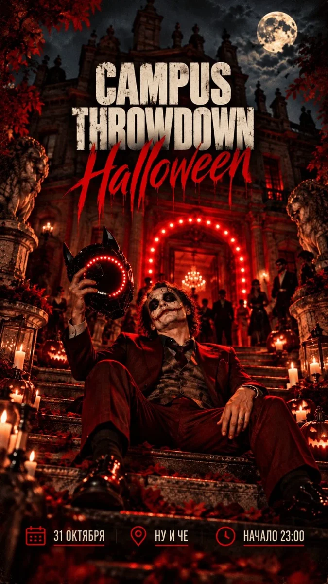 Афиша «Campus Throwdown - halloween»