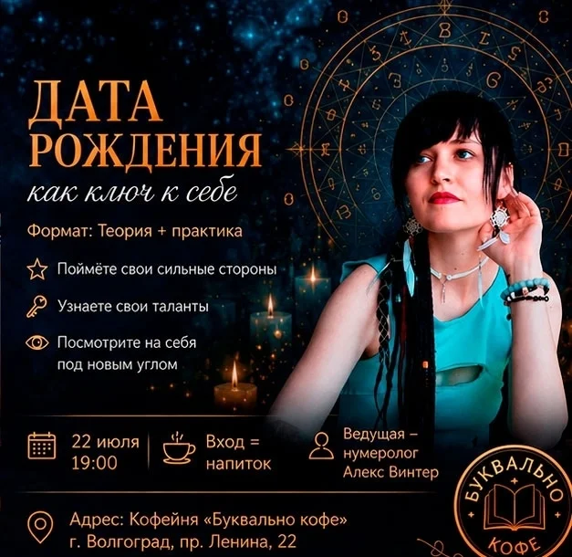 Афиша «Дата рождения как ключ к себе»