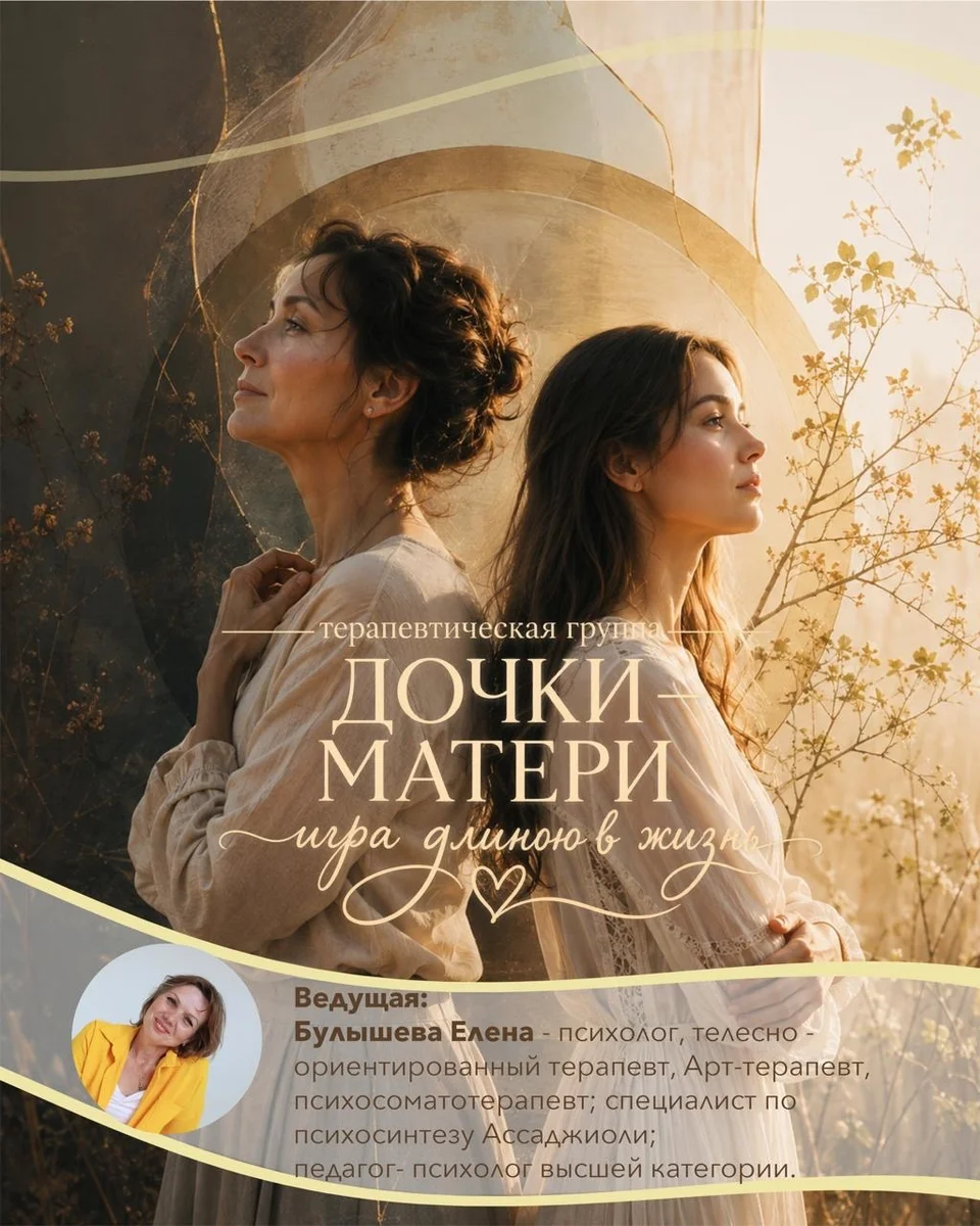 Афиша «Дочки — матери: игра длиною в жизнь»