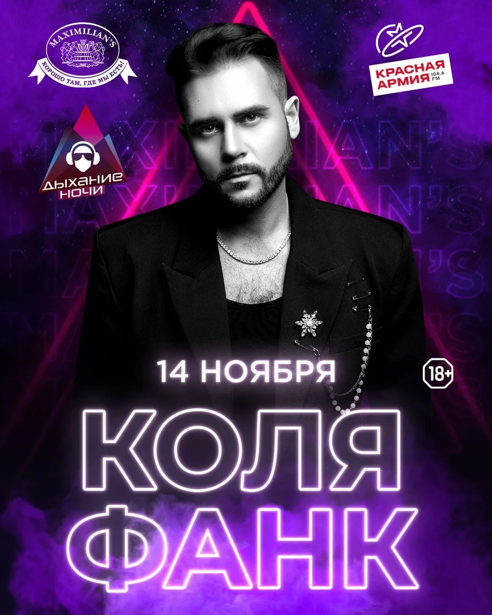 Афиша «Дыхание ночи: Коля Фанк»