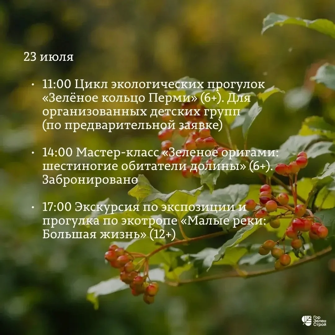 Афиша «Экскурсия «Малые реки: Большая жизнь»»