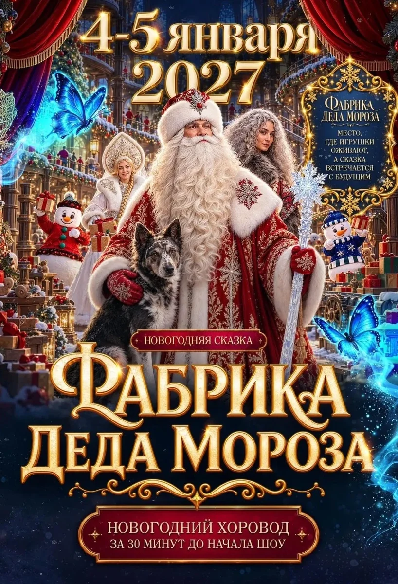 Афиша «Фабрика Деда Мороза»