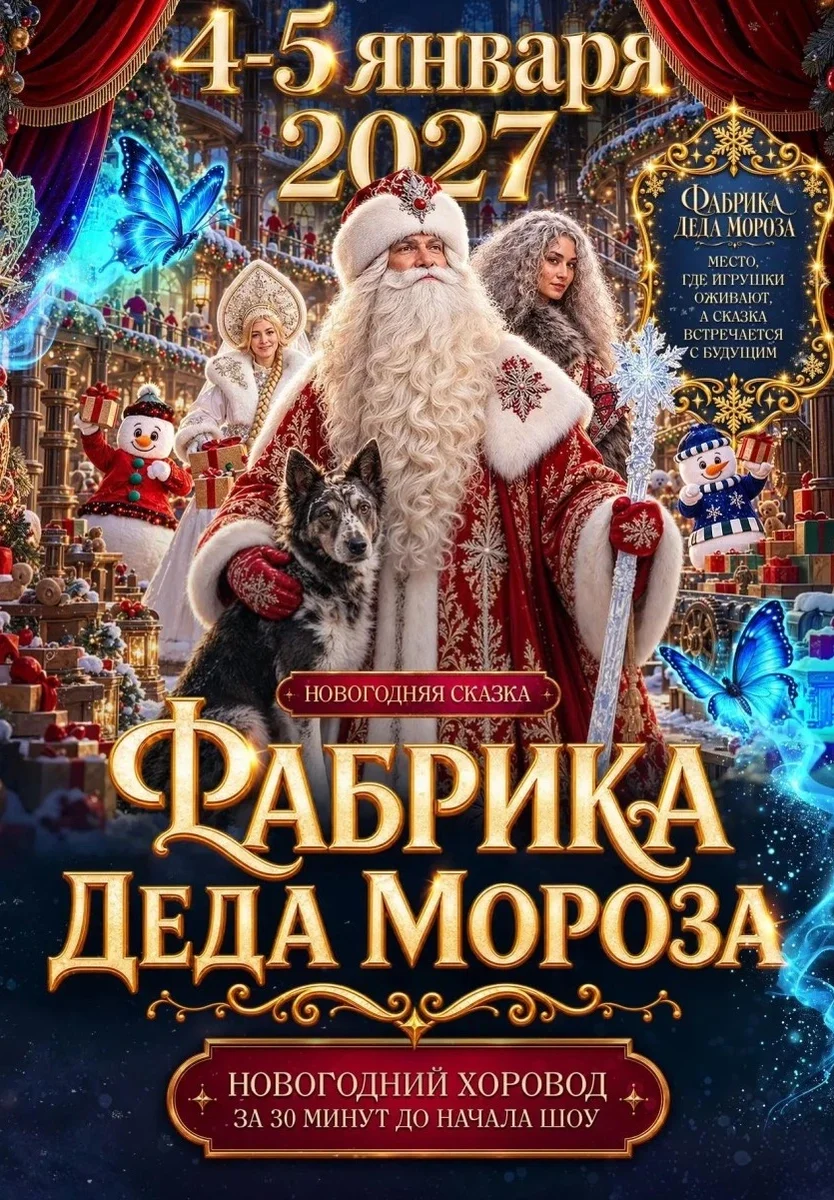 Афиша «Фабрика Деда Мороза»