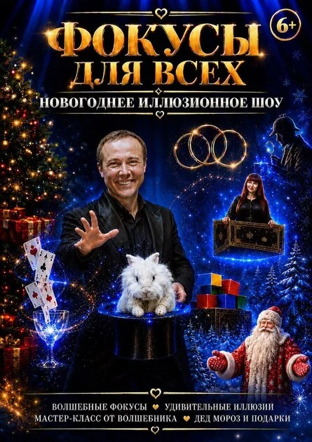 Афиша «Фокусы для всех (10 января)»