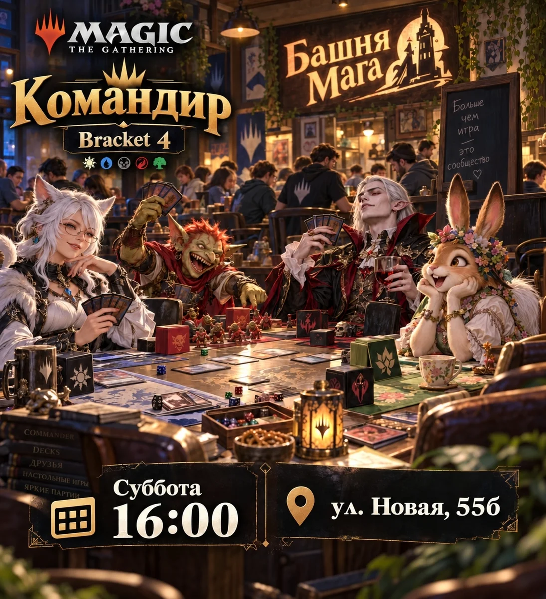 Афиша «Формат «Командир» в Magic: The Gathering»