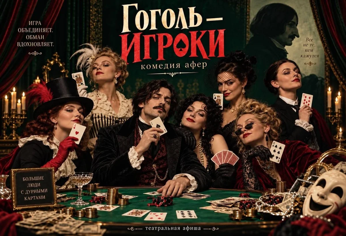 Афиша «Гоголь - Игроки»