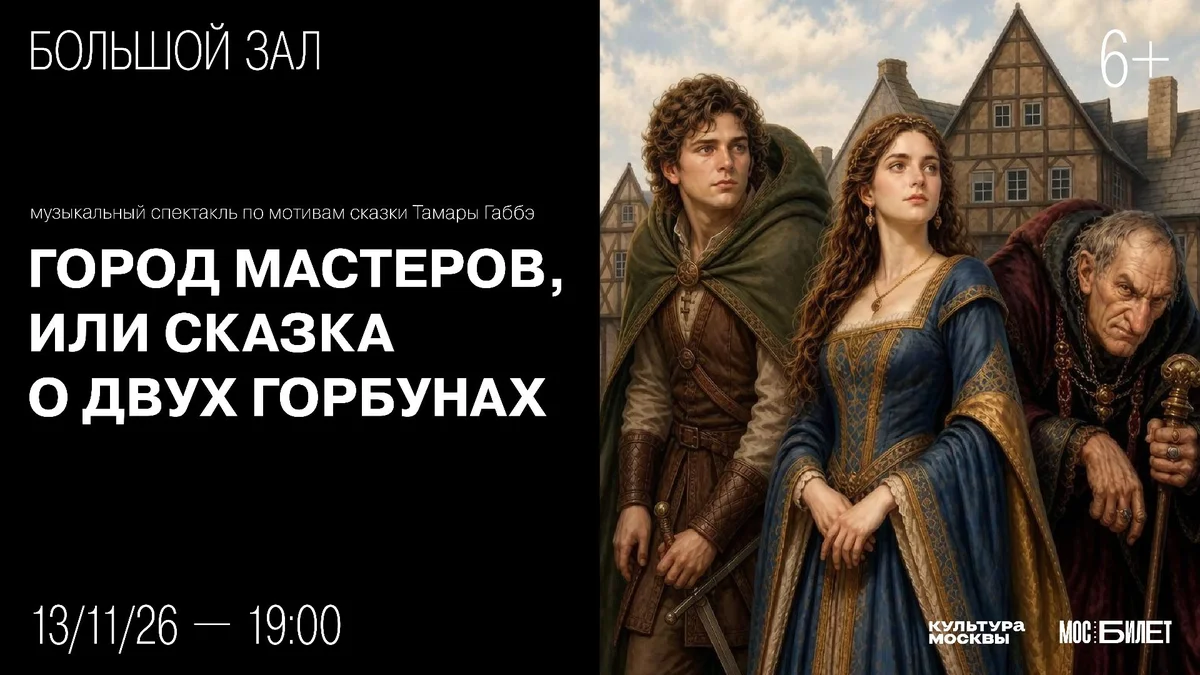 Афиша «Город мастеров, или Сказка о двух горбунах»