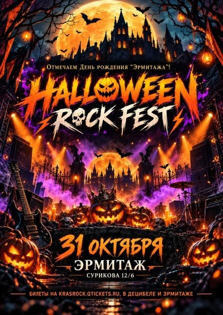Афиша «Halloween Rock Fest | 31.10 | Эрмитаж»