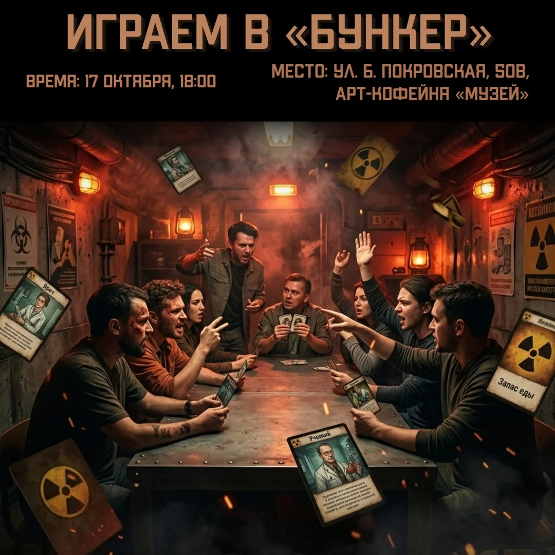 Афиша «Игра «Бункер»»