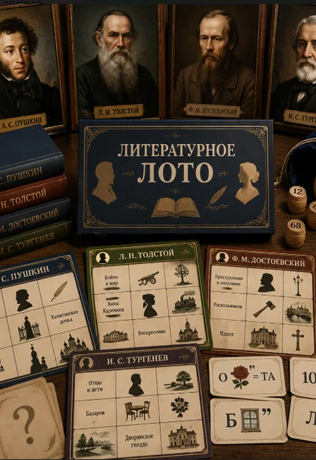 Афиша «Играем в классиков. Литературное лото»