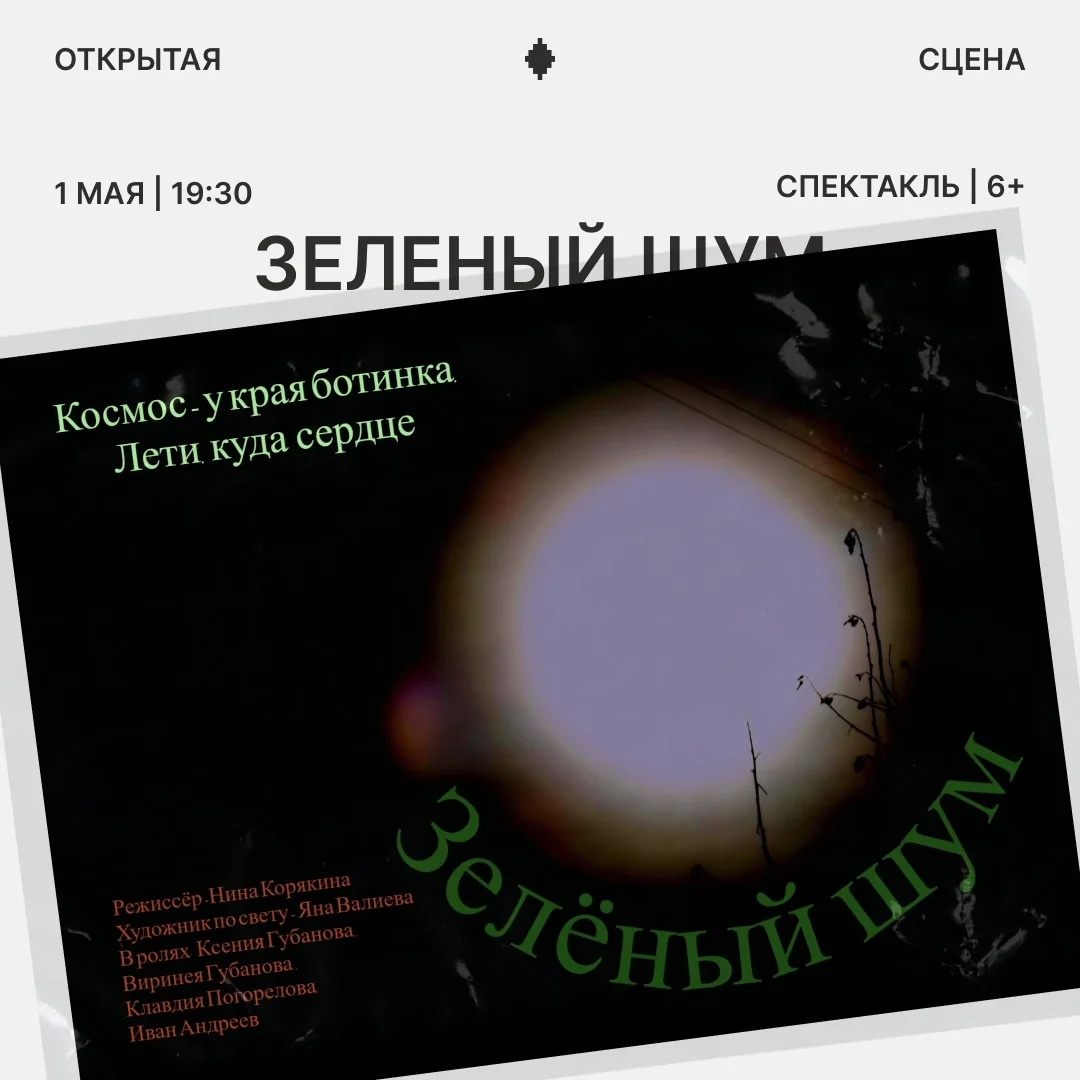 Афиша «Иммерсивный семейный спектакль «Зеленый шум»»