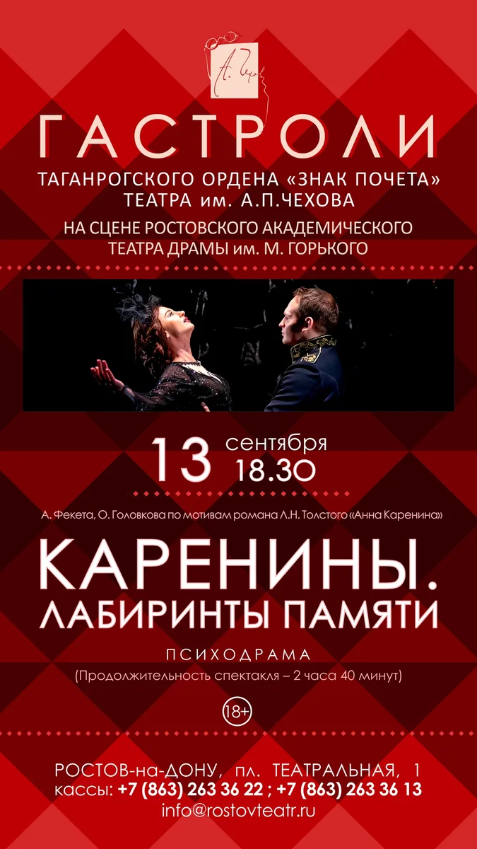 Афиша «Каренины. Лабиринты памяти»