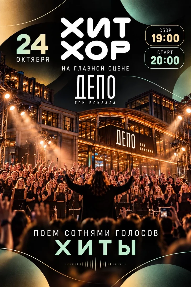 Афиша ««Хит Хор в Депо», Москва»