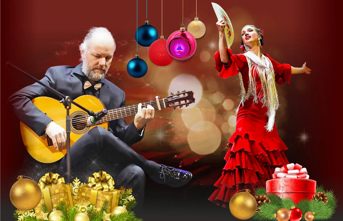 Афиша «КОНЦЕРТ FLAMENCO FAMILIA — Рождественская вечеринка на крыше Невского с фуршетом»