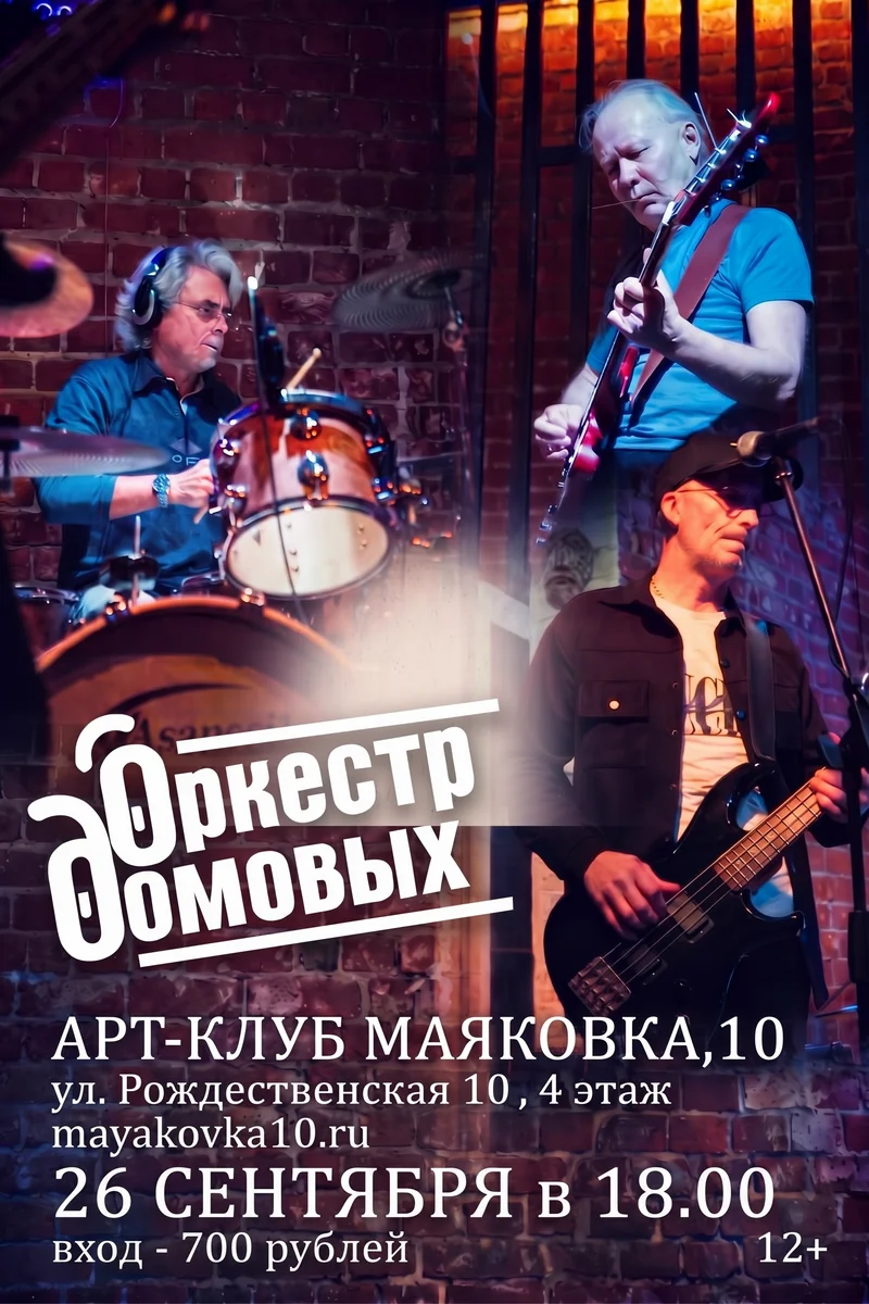 Афиша «Концерт «Оркестр Домовых»»