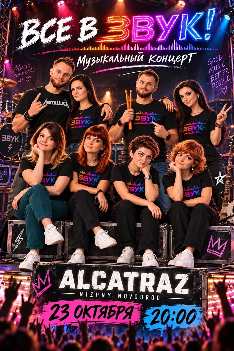 Афиша «Концерт школы «Звук»»