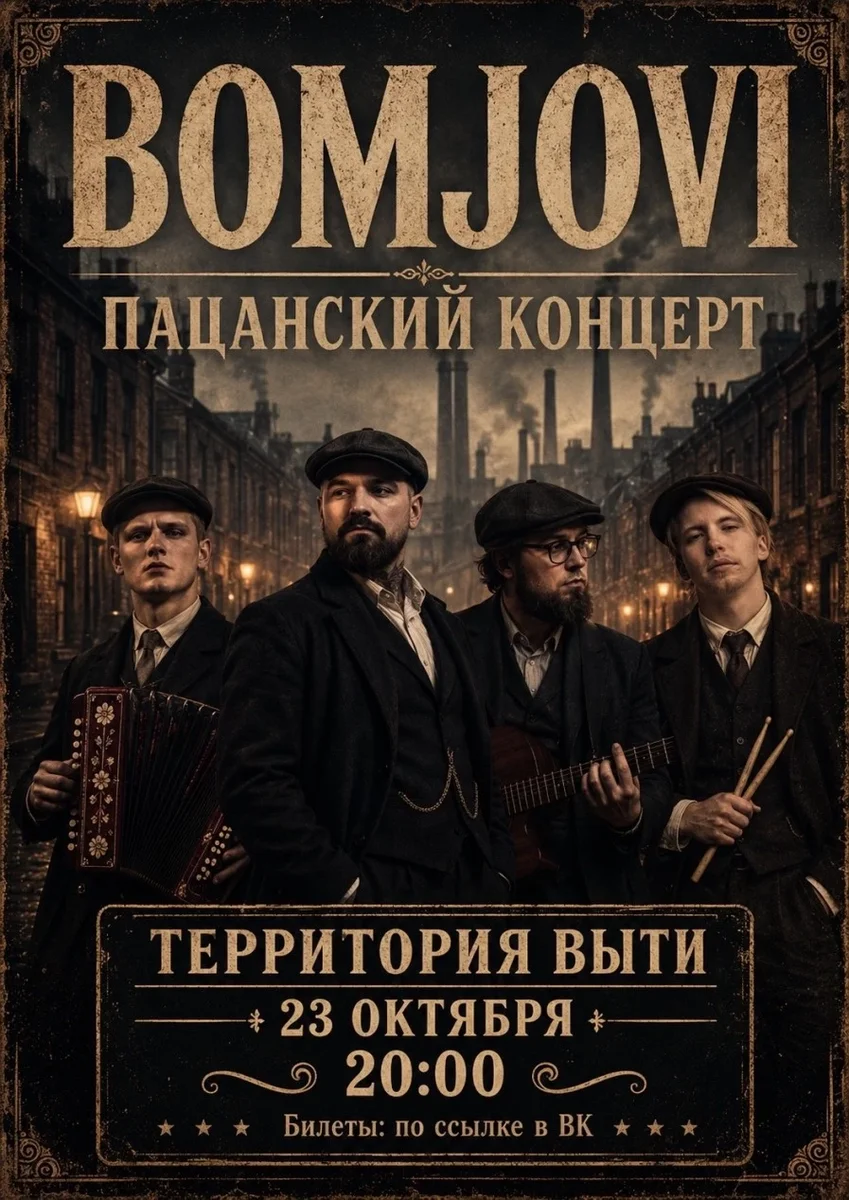 Афиша «КВАРТИРНИК BOMJOVI»