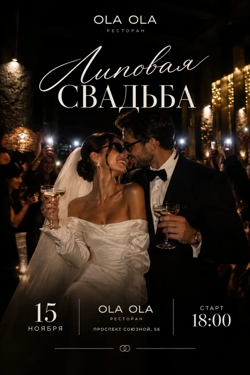 Афиша «Липовая свадьба  15 ноября  18:00»