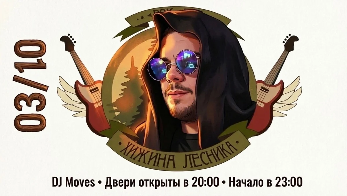 Афиша «DJ Moves в «Хижине лесника»»