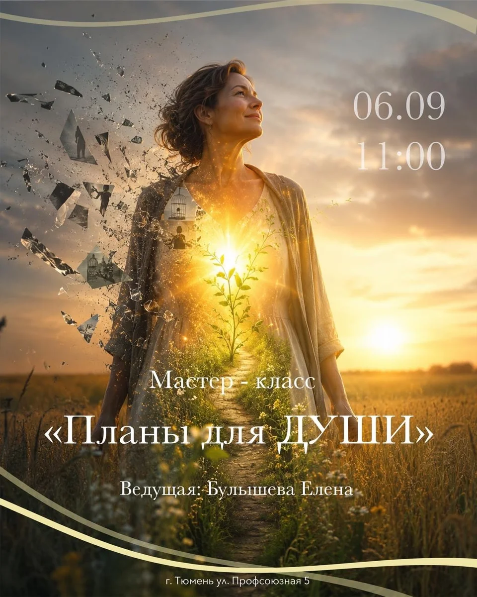 Афиша «Мастер-класс «Планы для Души»»