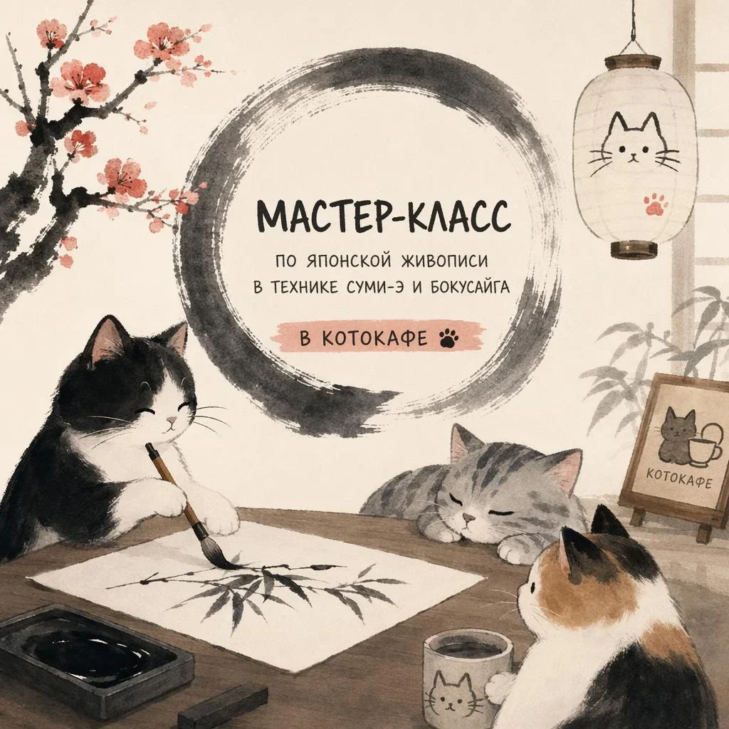 Афиша «Мастер-класс по японской живописи: «Семь осенних трав»»