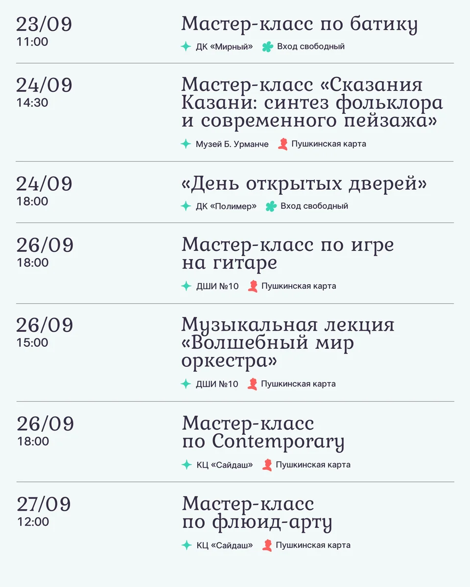 Афиша «Мастер-класс по игре на гитаре»