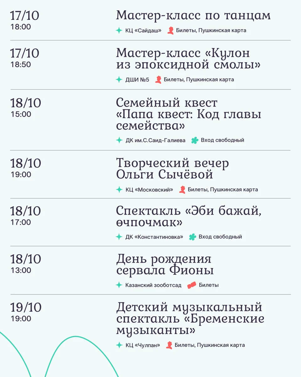 Афиша «Мастер-класс по танцам»