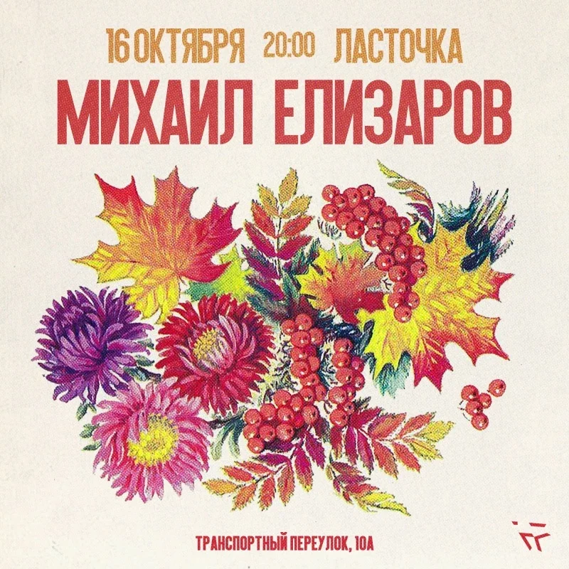 Афиша «Михаил Елизаров»