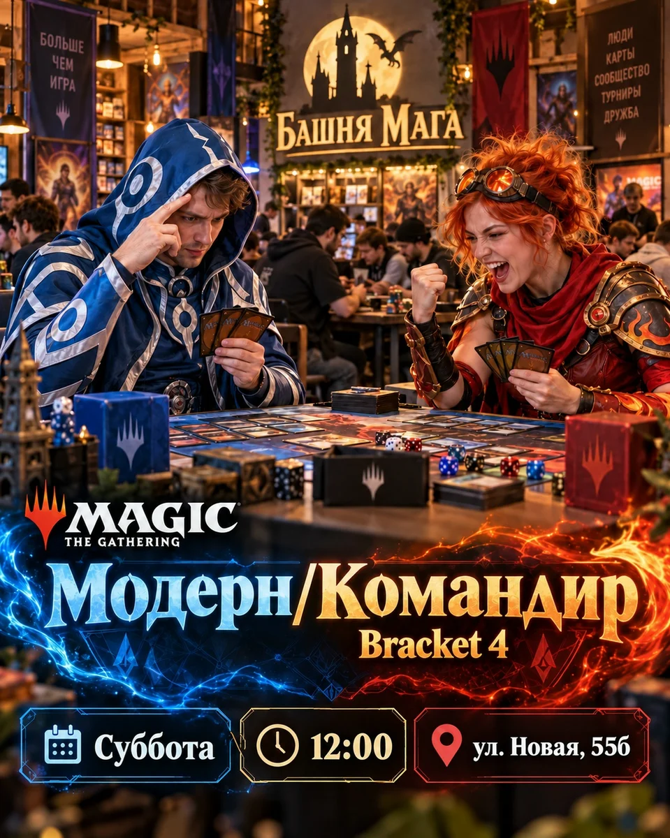 Афиша «Модерн и Командир в Magic: The Gathering»