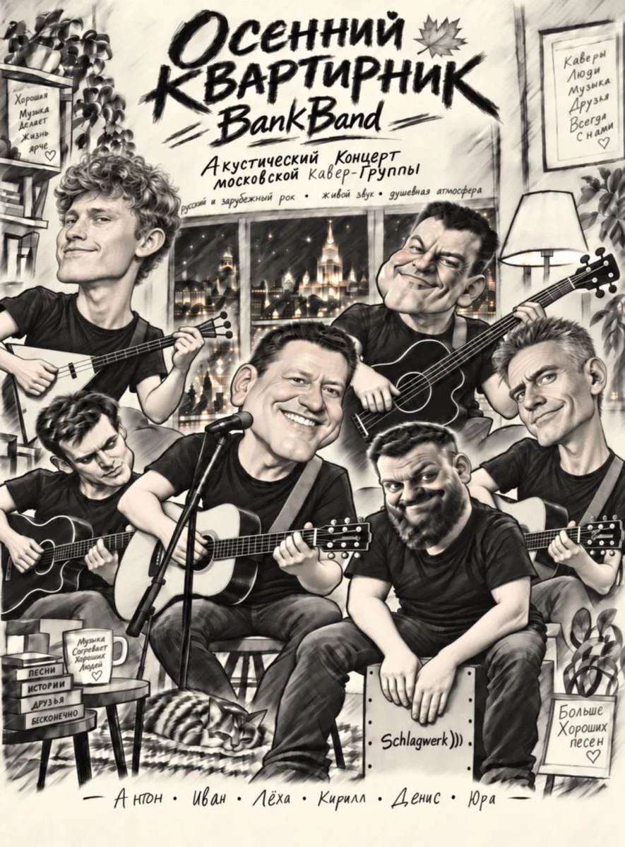 Афиша «Осенний квартирник. BankBand»