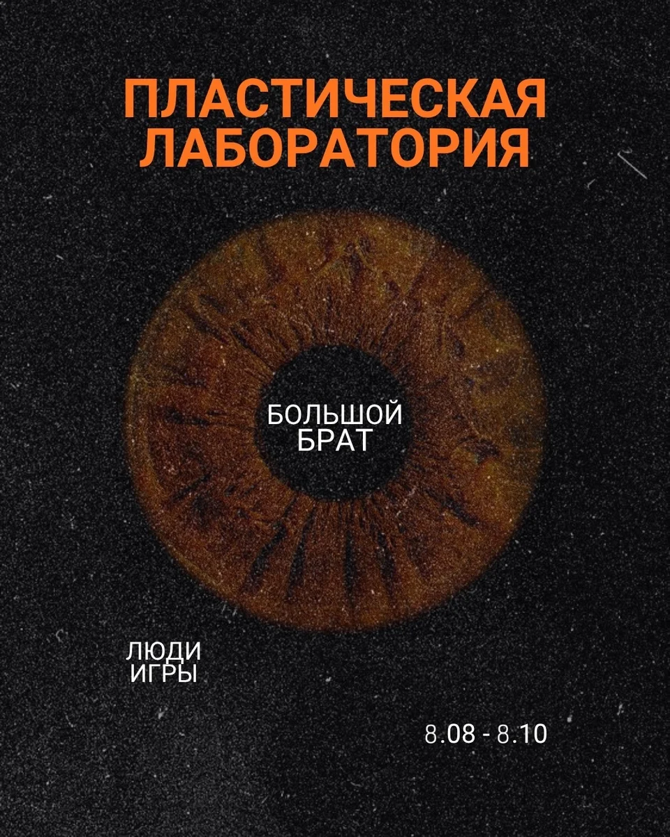 Афиша «Пластическая лаборатория «Большой брат»»