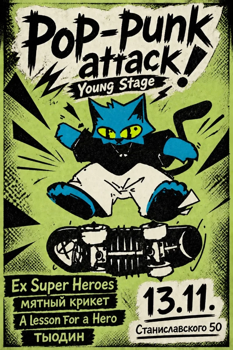 Афиша «Pop-Punk Attack! Ростов | Young Stage»