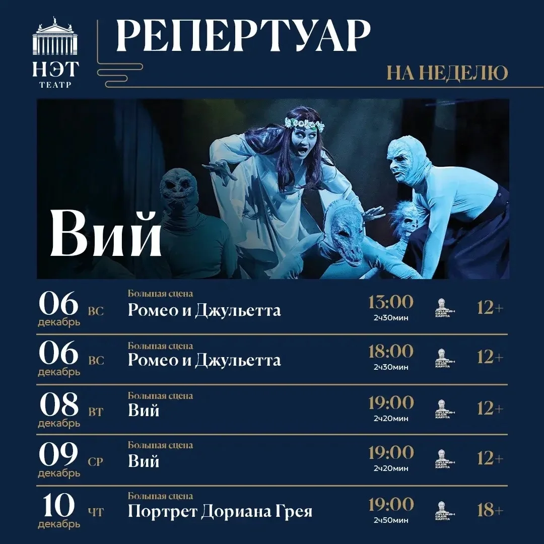Афиша «Портрет Дориана Грея»