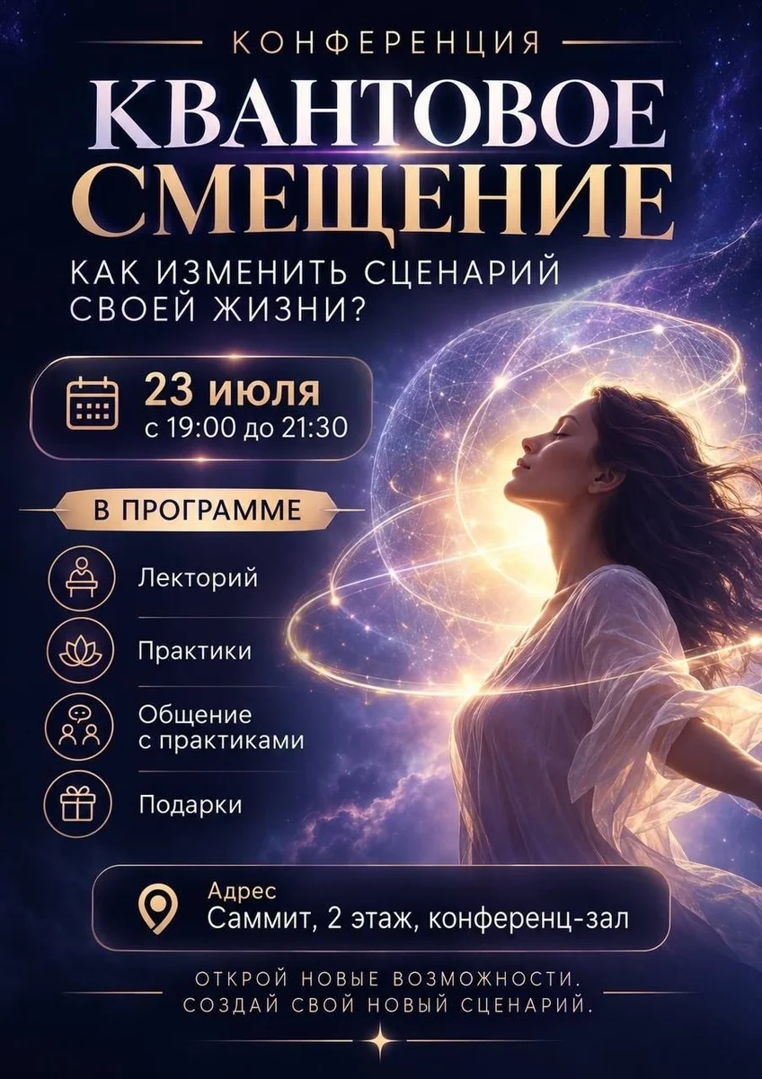 Афиша «Презентация «Квантовое смещение»»