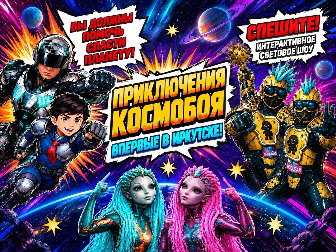 Афиша «Приключения Космобоя»