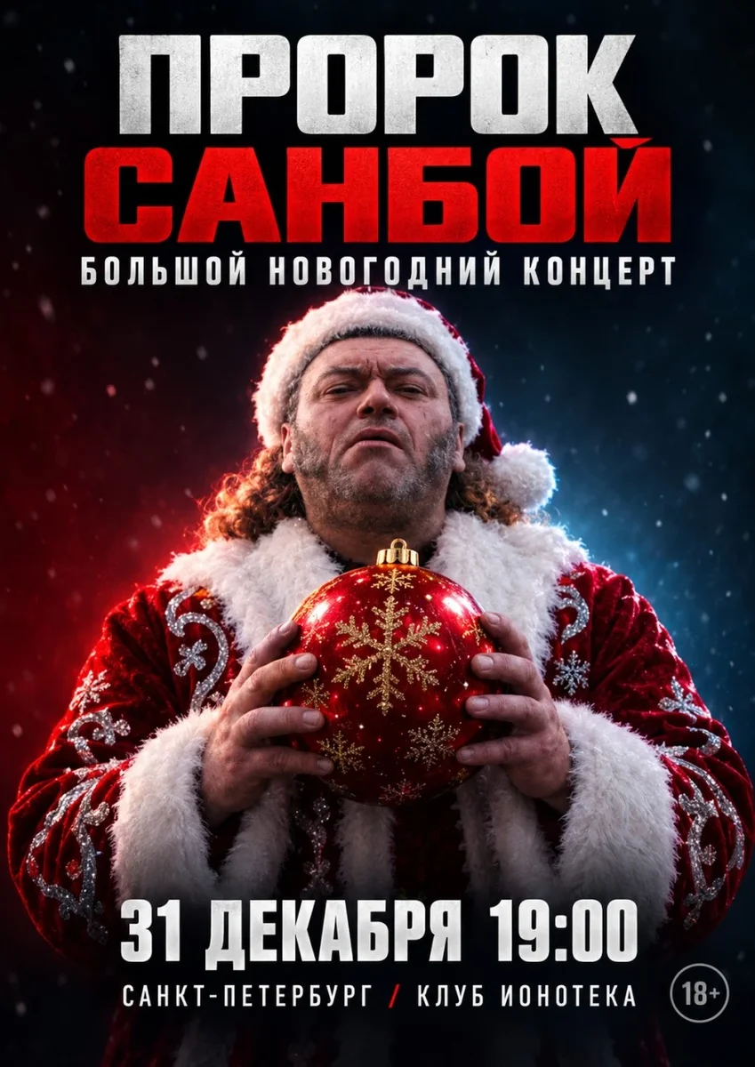 Афиша «ПРОРОК САНБОЙ / БОЛЬШОЙ НОВОГОДНИЙ КОНЦЕРТ»