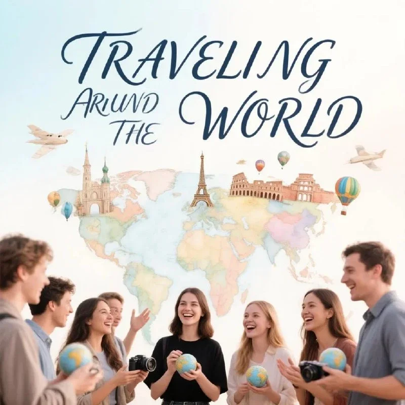 Афиша «Разговорный клуб английского в котокафе на тему "Traveling around the World"»