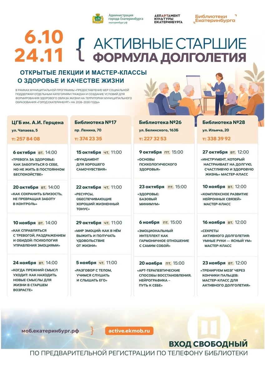Афиша «Ресурсы, обеспечивающие хороший жизненный тонус»